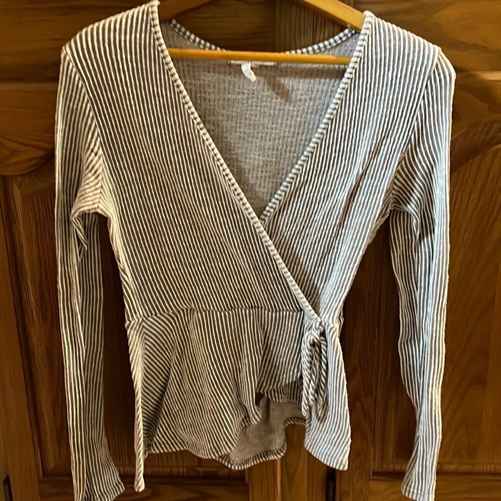 Caution to the Wind Wrap Top